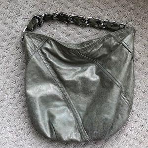 Michael Kors metallic silver handbag